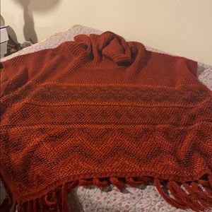 Red poncho